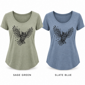Branching Owl Scoop T-Shirt