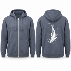 Diving Whale Full-Zip Hoodie
