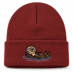 Coastal Otter Embroidered Tuque